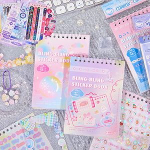 Autocollants adhésifs 30 pcs Un Ensemble Kawaii Amour Coeur Chaîne bulle Anglais boîte de dialogue Décoratif Livre DIY Scrapbook Confettis 230803