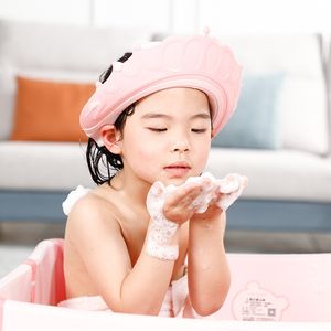 Gorro de champú ajustable para Baby Shower, gorro protector para el cabello con forma de corona para protección de oídos de bebé, suministro de baño