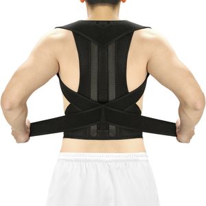 Adjustable Back Posture Corrector Support Shoulder Lumbar Brace Supports Corset Backs Belt for Men Women Trainer Unisex Slouching and Hunching