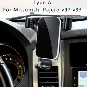 Soporte de montaje de teléfono de coche ajustable para Mitsubishi Pajero V97 V93 2018 2019 2020 2021 2022 accesorios de Interior de coche
