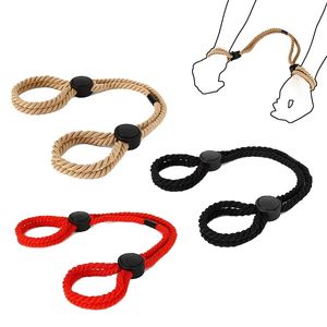 Adjustable Cotton Rope Handcuffs Sexi Fetish Hand Wrist Bdsm Binding Toys Sexy Restraints Sex Bondage Slave Cuffs Adult Game