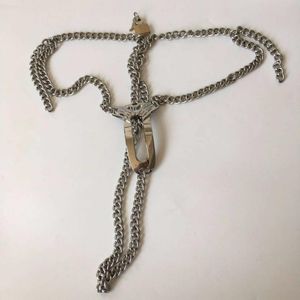 Ceinture de chasteté invisible en acier inoxydable pour bondage féminin réglable, jouets érotiques fétichistes