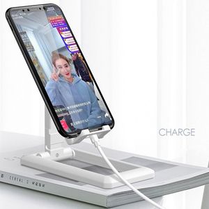 Soporte de teléfono ajustable Soporte de escritorio Soporte de transmisión en vivo multifuncional Soporte de teléfono móvil plegable para iPhone 14 13 12 11 Pro Max