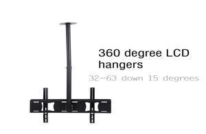 Support de montage au plafond pour TV LCD LED, inclinaison réglable, 3263 pouces, Rotation à 360 degrés vers le bas, 15 degrés, 3798835