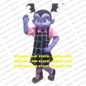 ADS Vampire Girl mascotte Costume violet Draculaura rebelle Vampirina adulte personnage de dessin animé sport fête athlétisme zx2616