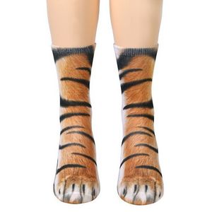 Adult Children Cotton Socks Kid Funny 3D Animal Print Socks Kawaii Cute Animal Paw Sock Fashion High Ankle Socks For Men Women DBC VT1236