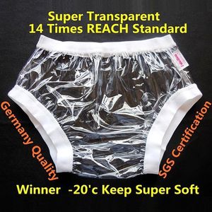 Adult Diapers Nappies FUUBUU2207 transparent L 1PCS ABD Wide elastic pants adult diapers non disposable diaper plastic 230607