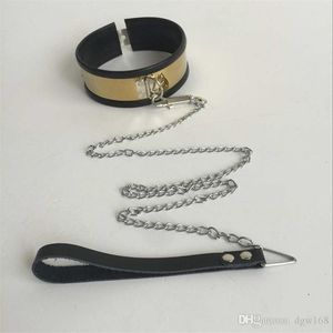 Produits érotiques pour adultes sexe bondage doublé de caoutchouc en acier inoxydable verrouillage posture collier cou retenue harnais jouets