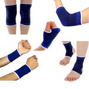 Adult Football Basketball Training Supports Sports Safety Set Body Braces Knee and Elbow Pad Wrist Guard Palm Guard Ankle Support