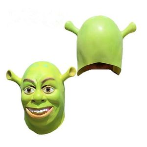 Adulte drôle vert Shrek masque griffes film Anime Cosplay fête mascarade accessoire déguisement Halloween masque visage complet GC2229
