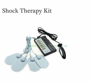 Juegos para adultos E-estimulación Pezón Clítoris Masaje Pad Electro Shock Anal Butt Plug Erótico BDSM Productos sexuales Juguetes sexuales para parejas q0511