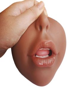 Productos para adultos Sentón real Artificial Real 3D Deep Masturbator Masturbator Bocket Pocket Oral Sex Toys for Mens Erotic1115598