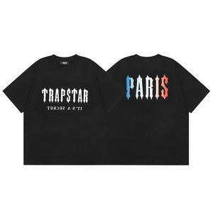 Adulte pur coton à manches courtes décontracté hommes Trapstar T-Shirt de luxe femmes vêtements d'été t-shirts hauts pour hommes femmes vêtements d'extérieur t-shirts CSD2402224-8