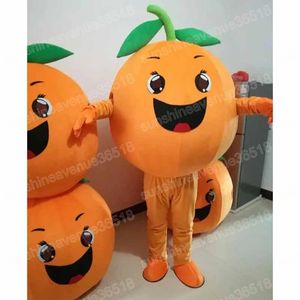 Taille adulte Orange Mascot Costume Cartoon thème personnage Carnival Unisexe Halloween Carnival Adults Birthday Party Fancy Ten et hommes femmes