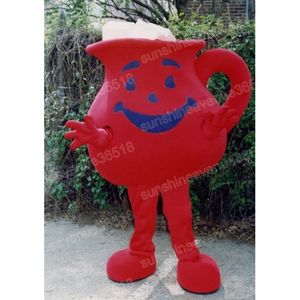 Costume de mascotte de tasse rouge de taille adulte, personnage de thème de dessin animé, carnaval unisexe, taille adulte, Halloween, fête d'anniversaire, tenue d'extérieur fantaisie pour hommes et femmes