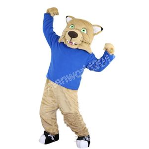 Tamaño adulto Deporte Gato Tigre Leopardo Mascota Traje Simulación Personaje de dibujos animados Trajes Traje Adultos Traje Navidad Carnaval Disfraces para hombres Mujeres