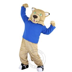 Tamaño adulto Sport Cat Tiger Leopard Mascot Costume Custom fancy costume Full Body Props Outfit