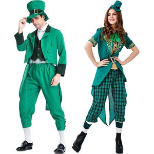 Costume de fête de la Saint-Patrick adulte Set Irish Day Dress Up