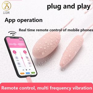 Jouets pour adultes Wearable Vibrating Egg Bluetooths Vibromasseur sans fil pour femmes APP Télécommande Vibromasseur Culotte Jouet pour Couple Sex Toys Shop 230728