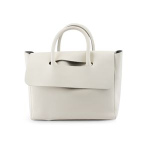 Sac fourre-tout Advanced OL : cuir de vache édition coréenne, polyvalent de grande capacité, sac pour ordinateur portable de déplacement pour femme - Porte-documents à bandoulière à une épaule marron gris blanc