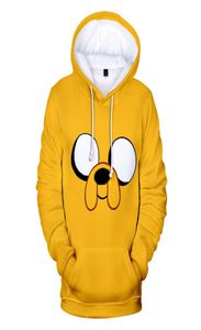 Adventure Time Finn et Jake le chien visage sweat à capuche hommes femmes polaire 3D sweat à capuche pull Streetwear Jas Coat3500606