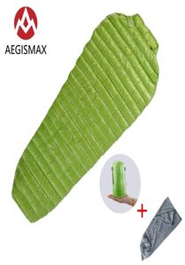 Aegismax Mini 800fp White Goose Down Mummy Adulte Outdoor Camping Ultralight Spring automne Summer Threese-Season Sleeping Bag 2106183145772