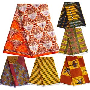 Impresiones africanas 100% cera real original Nigeria DIY Textil Ankara Telas de cera Tela de costura Impresiones en bloque Batik Holandés de alta calidad 240116