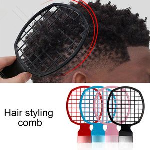 Afro Twist Comb Curl Weave Dreadlocks Herramienta de cepillo de pelo de estilo natural Adecuado para hombres Mujeres 2 en 1 Dirty Braid Comb Twist Pick Peine Herramientas de peinado del cabello