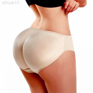 Afrulia Padded Panty Underwear Butt Lifter Control Panties Waist Trainer Body Shapers Women Dress Big Ass Hip Enhancer Shapwear L220802