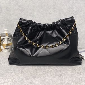 Agent Hobo Sacs ont un sac à main individuel en cuir de haute qualité nouveau sac de luxe 24c fourre-tout noir chaîne cadeau dame avec bracelet en cuir sacs de créateurs à bandoulière