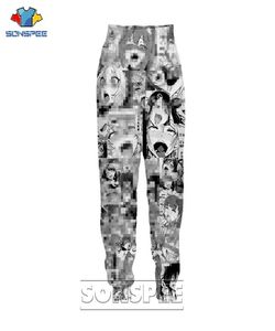 Ahegao Sexy boca abierta Chica Impresión 3D Pantalones gráficos Hombres Mujeres Ropa de calle popular Pantalones de chándal Anime Pantalones para correr Pantalón casual 1114065157