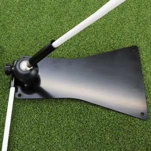 Ayudas 1/2 unids Alineación 360 ° Ajustable Golf Swing Trainers Placa de práctica Putter Herramienta de entrenamiento Accesorios al aire libre Negro Envío de gota