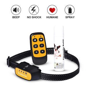 AIDS Citronella Spray Dog Training Collar Remote Contrôle Rechargeable Réglable Bip sans choc électrique