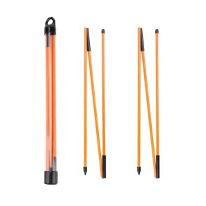 Ayuda alineación de golf swing entrenador palitos unisex 2pcs 3 secciones plegables 48 pulgadas de práctica de golf polos de ayuda para fuerza y tempo