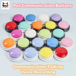 Aids Buttons pour animaux de compagnie pour la communication Talking Voice Recordage de chiens Speakables Boutons enregistrables Boutons de formation de chat Gift Funny for Response