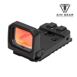 AIM GEAR Tactical VISM Flip Up Red Dot Sight Reflex Trijicon RMR Scope For MOS Glock Or Slide Cut Accept Pistol 1913 Mount Riflescope