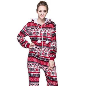 Aiminyz usine en gros mode pyjamas hiver flanelle noël flocon de neige adulte Onesie Pijama vêtements de nuit pour les femmes