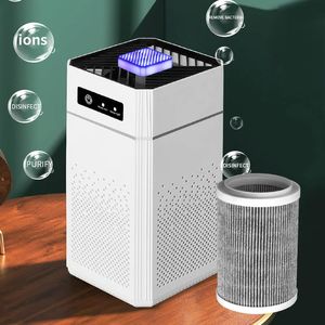 Air Purifiers Purifier Negative Ions Generator Odor Eliminator Harmful Smoke Gas Remover for Car Room Kitchen with Replaceable Filter 231118