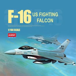 Aircraft Modle ACADEMY 12610 modèle d'avion 1/144 modèle US F-16 combat pour Falcon avion jouets pour modèle militaire Hobby Collection 231017