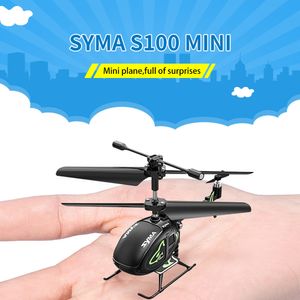 Modèle d'avion Marque SYMA S100 Original Mini RC Intelligent Hélicoptère à Hauteur Fixe Jouet pour Enfants Véhicule Aérien Sans Pilote Cadeau 230616