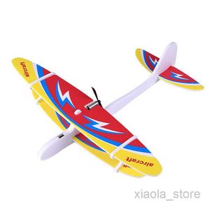 Aircraft Modle Electric Hand Throw Airplane Foam Launch Fly Glider Planes Model Aircraft Outdoor Fun Toys For Children Party Game Outdoor ToyHKD230701