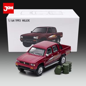 Aircraft Modle JKM 164 1993 Hilux Model Car Alloy Diecast Classic OffRoad Pickup Vehicles Miniature Toys for Children Adults Boys Gifts 230718