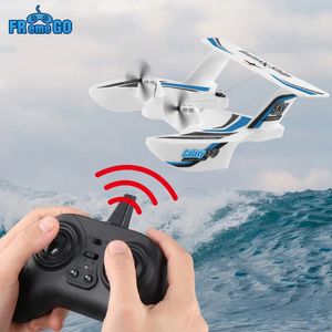 Aircraft Modle KF603 RC Glider 2.4G 3CH Sea And Air Plane Boat EPP Foam Water Land Flying Airplane Toys Gift For Boys 231021