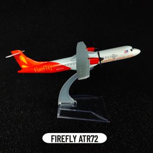 Aircraft Modle Scale 1 400 Metal Plane Model Firefly ATR72 Aviación Aviación Réplica Avión de Airplane Recolección de niños Toy para niños 230814