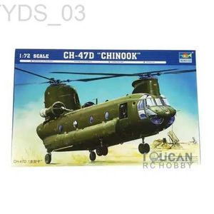 Modèle d'avion Trumpeter 01622 1/72 CH-47D Chinook, Kit statique d'hélicoptère de Transport, modèle DIY pour collection TH05334-2 YQ240401