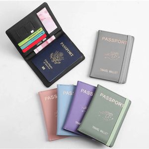 Couverture de passeport d'avion, portefeuille de carte d'identité de crédit, portefeuille de voyage multifonction, Clip étanche pour passeport d'affaires