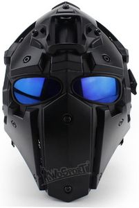 Casque tactique Airsoft, masque de Protection complet, lunettes de chasse, tir de Paintball, accessoire de film Cosplay