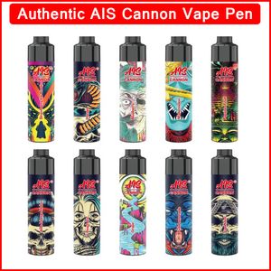 AIS Cannon Vape Pen Cigarrillos electrónicos desechables 15 ml Cartuchos de bobina de malla precargados Pod 1200 mAh 6000 Puffs Batería recargable Vaporizadores Big Cloud 25 W Barras de vapor