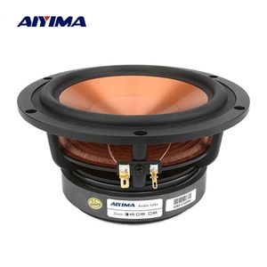 AIYIMA 1Pcs 6.5 Inch 100W Speaker 4 8 Ohm Midrange Woofer Sound Speaker Alto Bass Aluminum Ceramic Loudspeaker DIY Bookshelf 240113