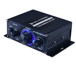 AK170 400W amplificadores de audio de potencia HIFI para coches cine en casa potencia Digital amplyfire altavoz de audio Control de graves agudos FM USB SD